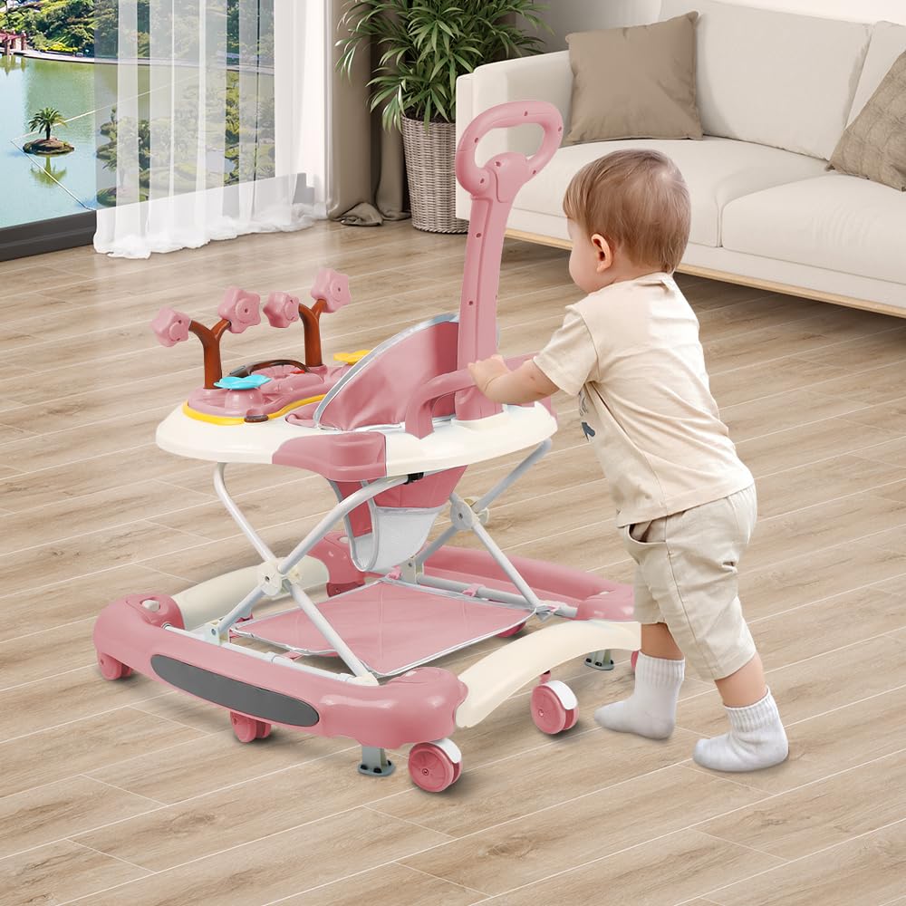Baby Lauflernhilfe, 67*75*85cm – Rosa (A)