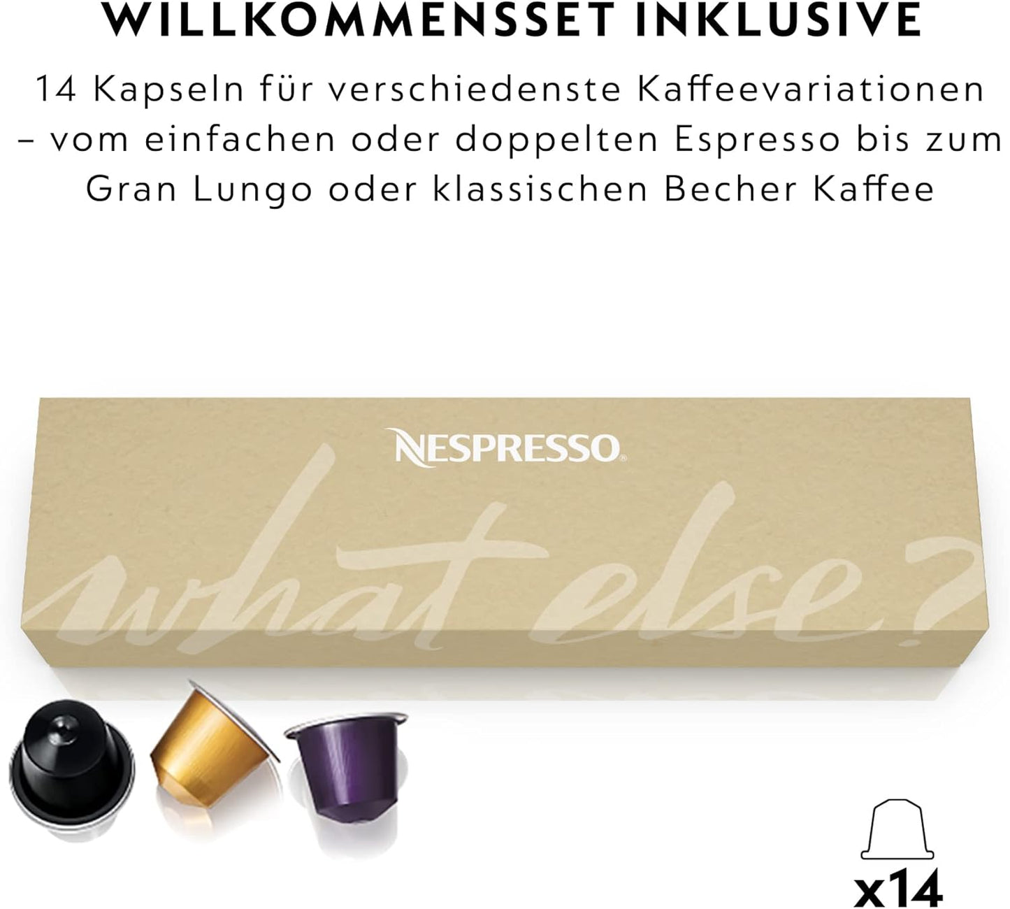 EN167.W Citiz Kaffeekapselmaschine mit Energiesparfunktion, Citiz / Weiss