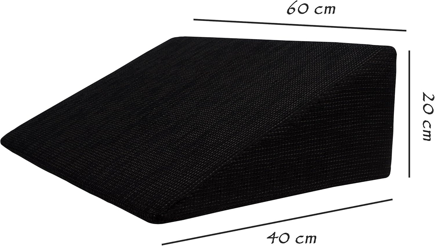 Vielseitiges Keilkissen, Schwarz