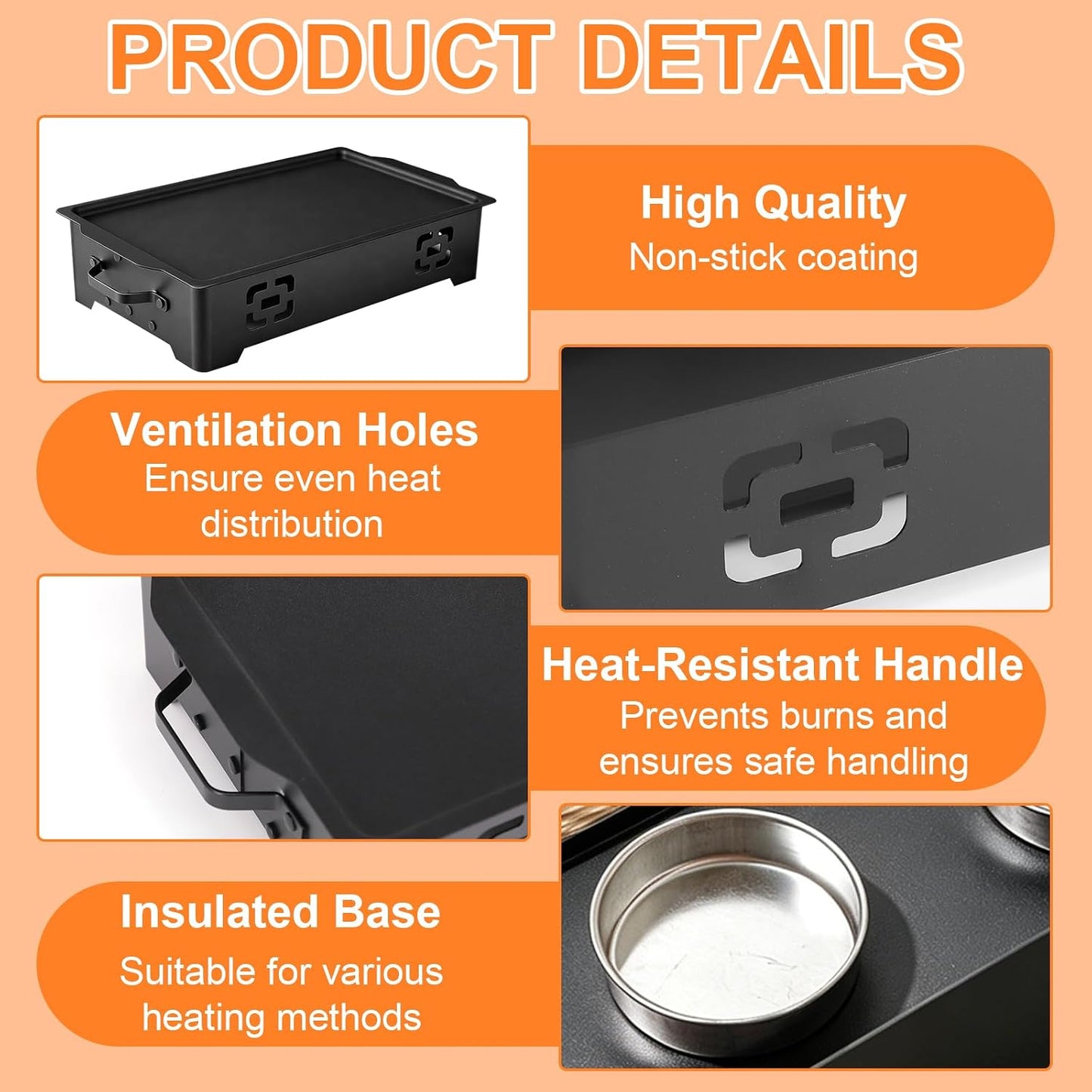 Grill Warmhalteplatte für BBQ und Outdoor Cooking