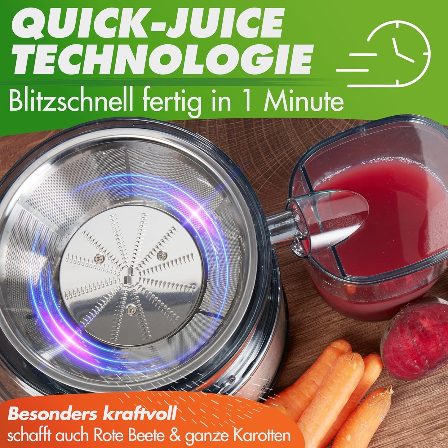 Quick-Juicer Max, QUICK-JUICER MAX (externer Tresterfang)