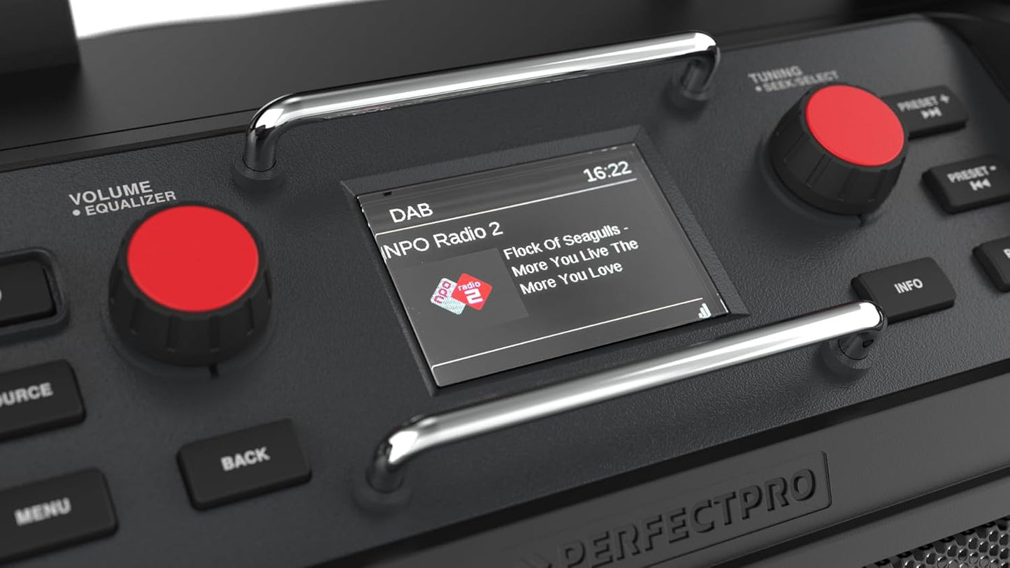Baustellenradio Rockpro mit DAB+ und Bluetooth