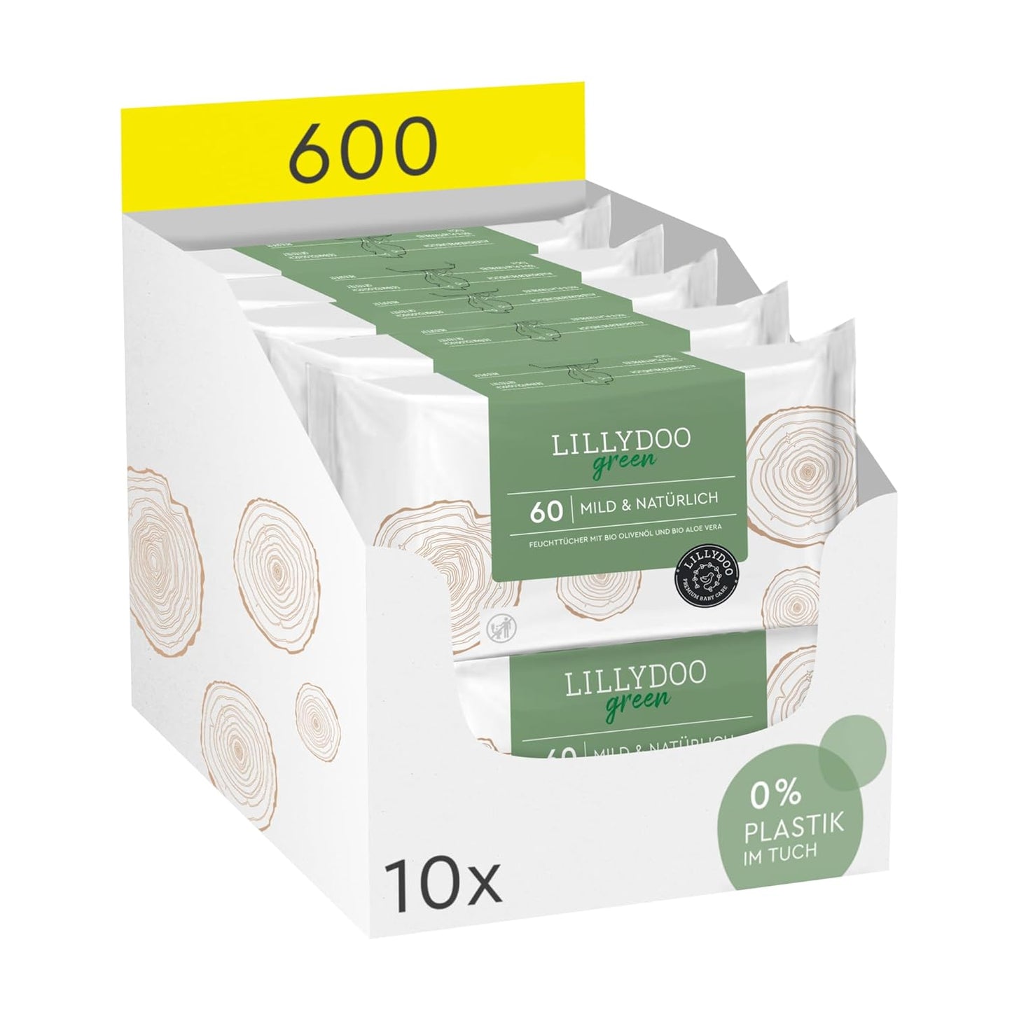 Baby Feuchttücher (600 Stück), 60 stück (10er Pack)