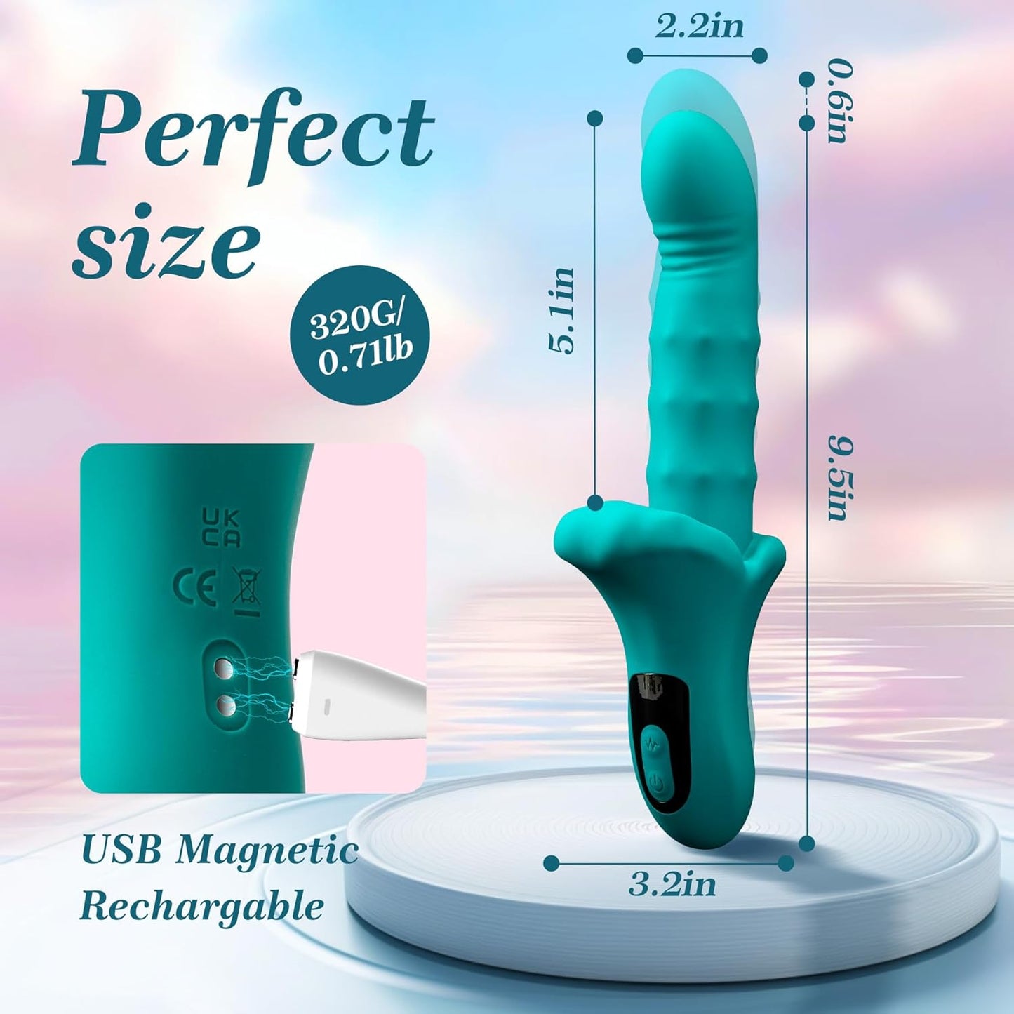 Vibrator für G-Punkt- und Klitorisstimulation, XXL