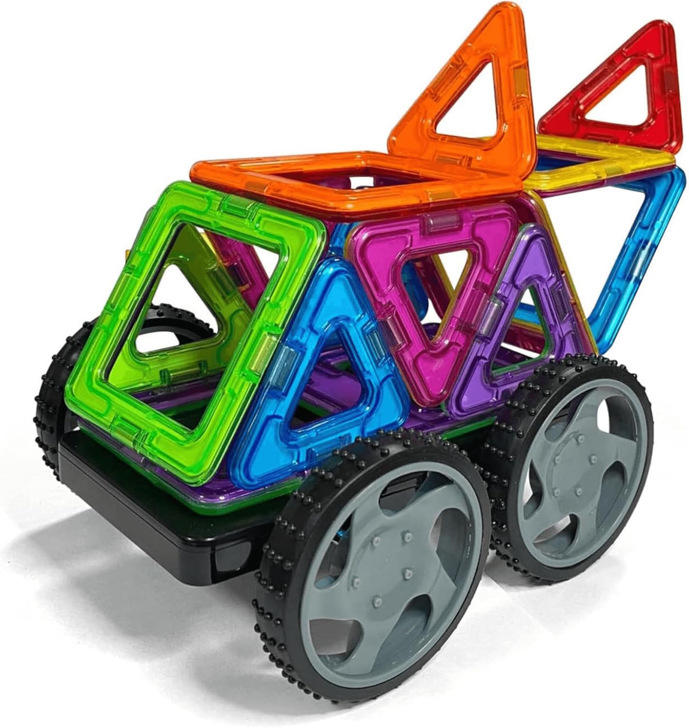 17-teiliges Magnetisches Bausteine-Set - Das Rennen, Das Rennen