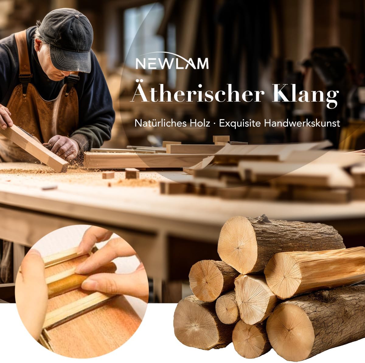 Kalimba Daumenklavier, Holz 17 Tasten