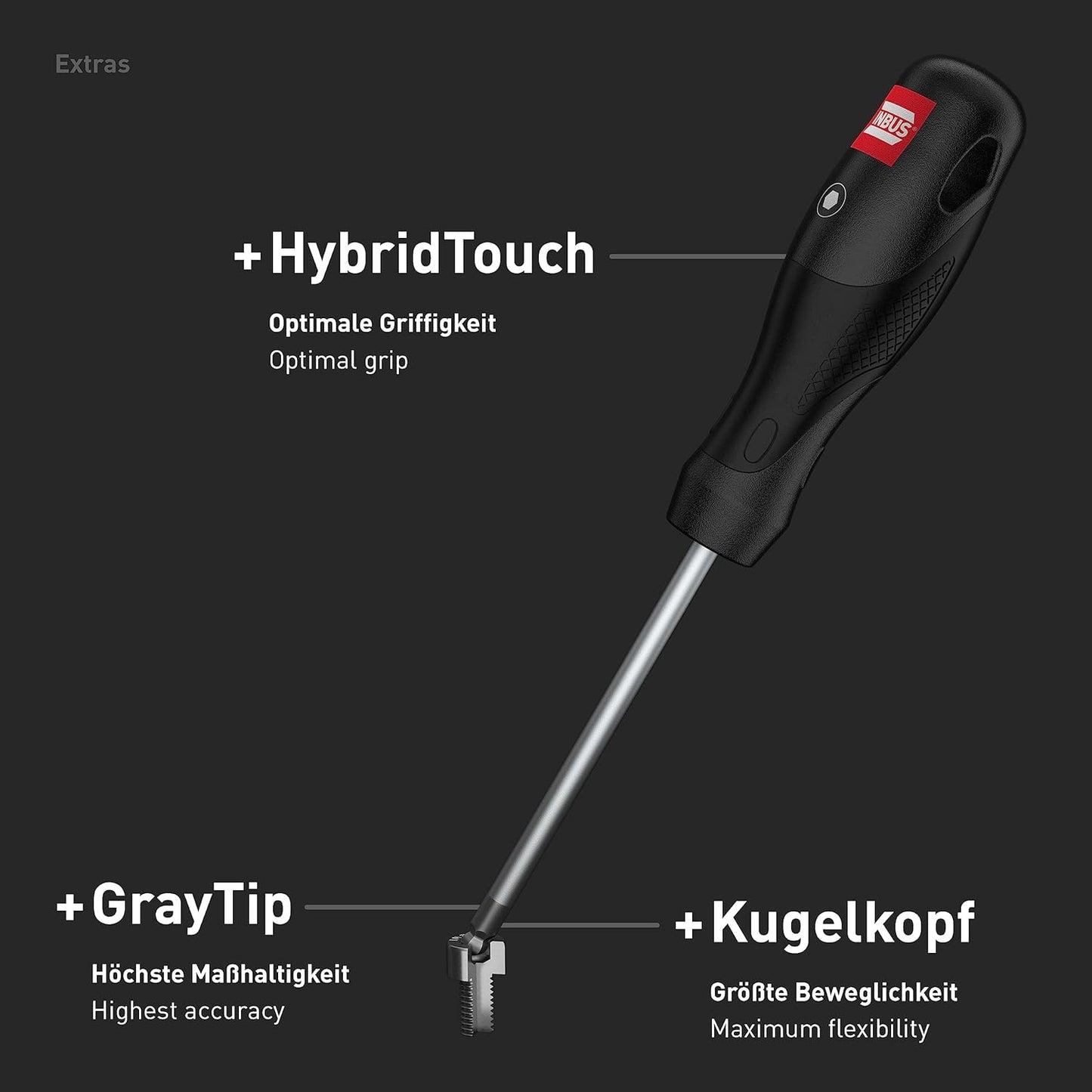 6-teiliges Schraubendreher-Set, 6× HX (2.5 – 8 mm)