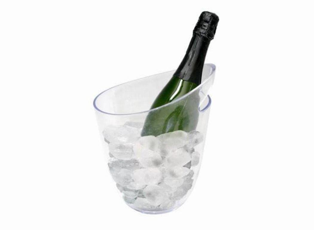 Sektkühler für eine Flasche, 1 Flasche Durchsichtig