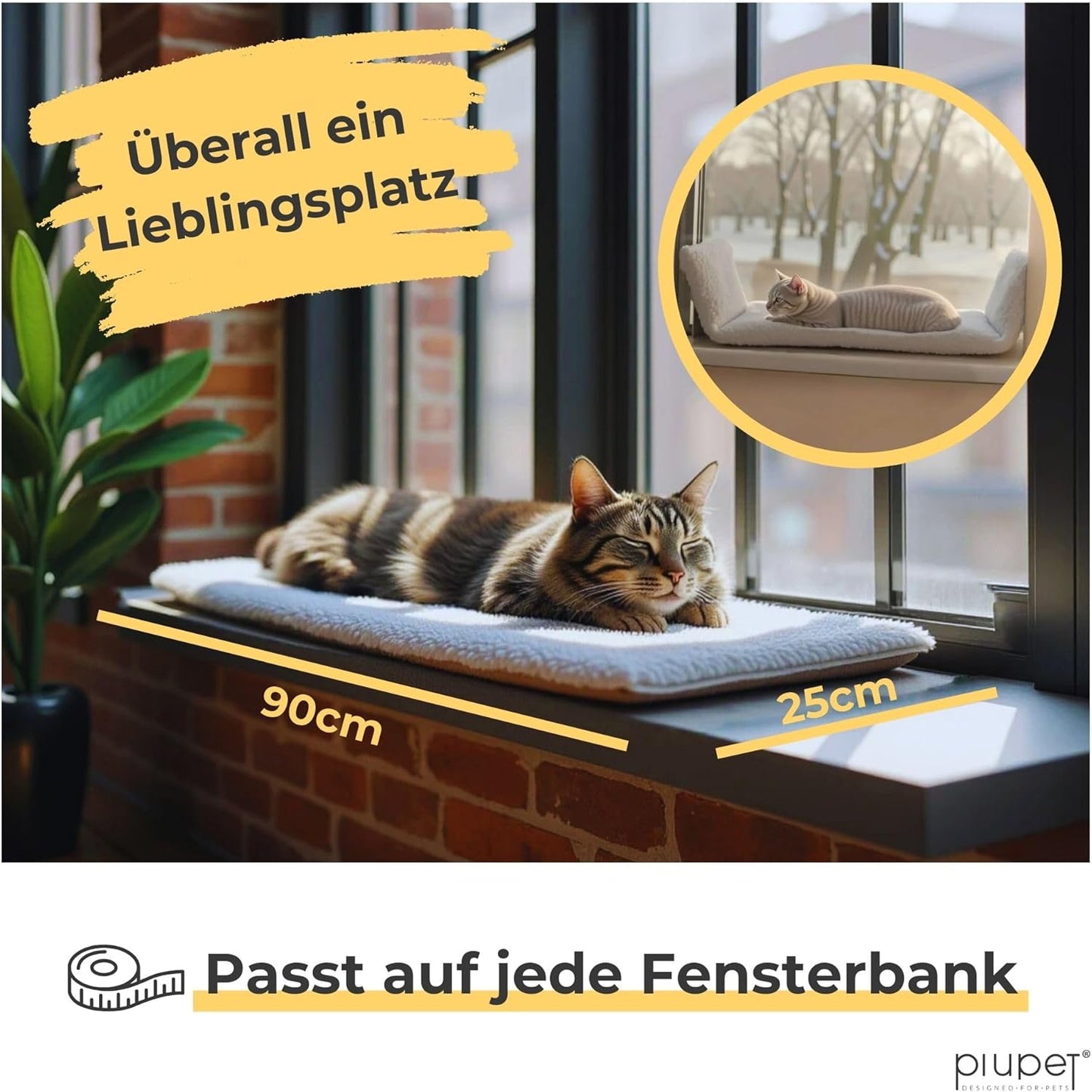 Fensterliege für Katzen