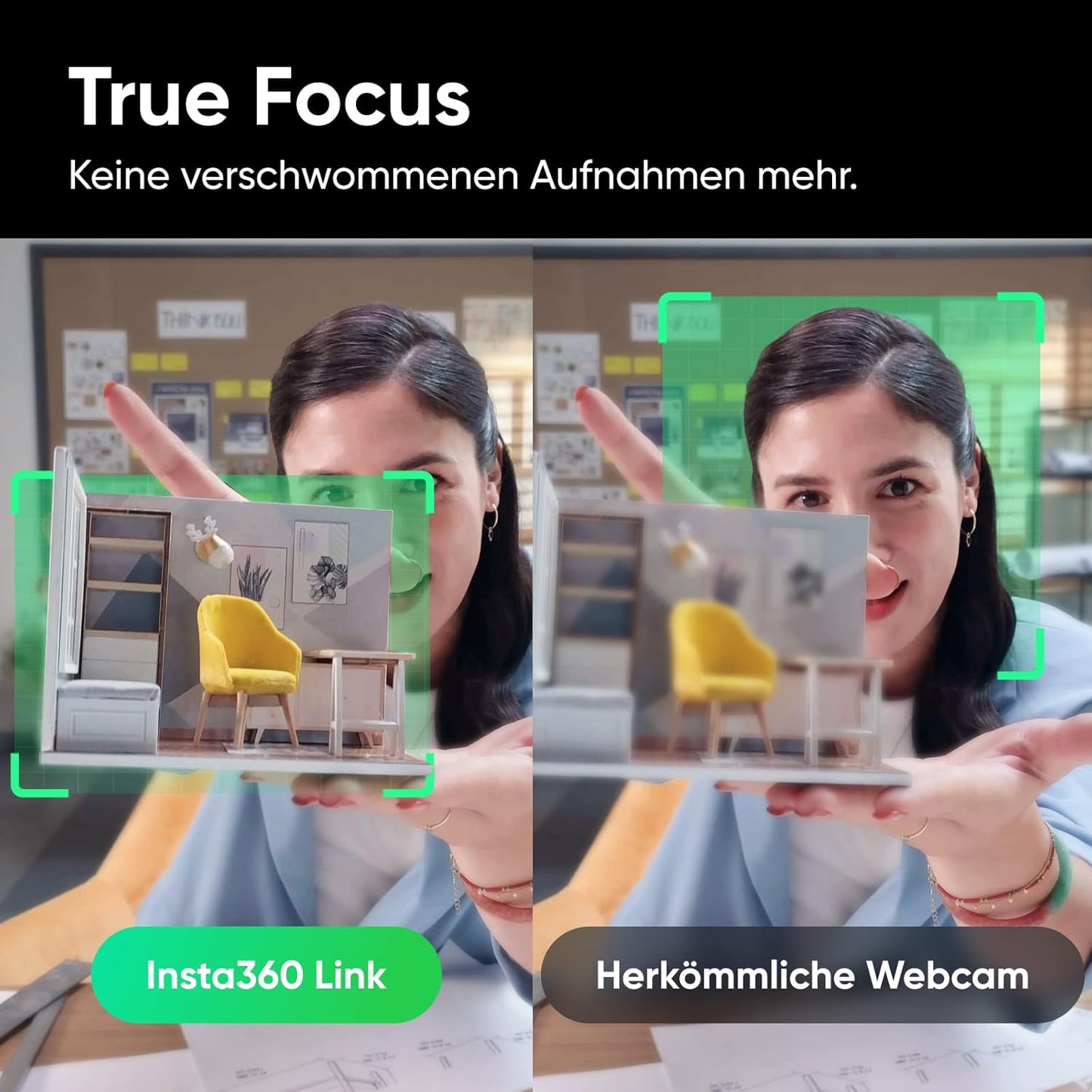 PTZ 4K Webcam mit KI-Tracking und Gestensteuerung, Standard
