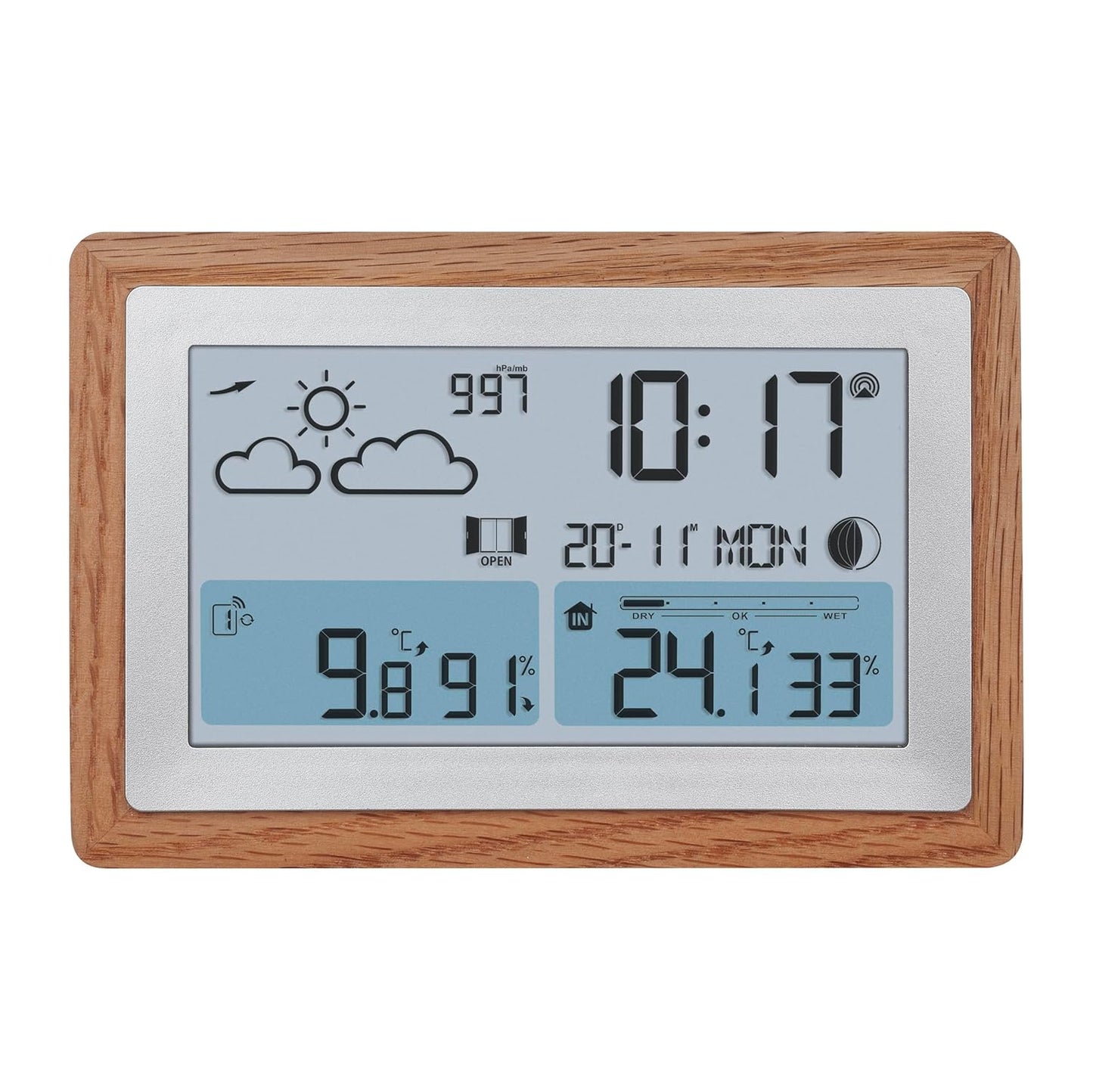 Funk-Wetterstation, ohne Batterien