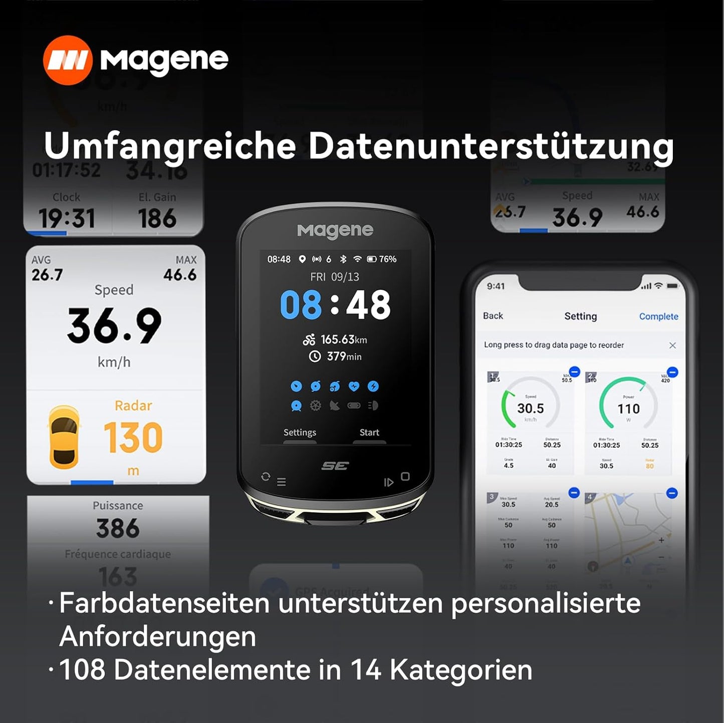 GPS Velocomputer mit Streckennavigation
