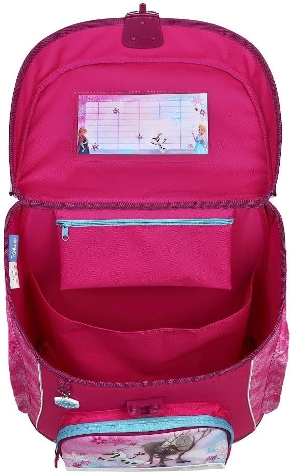 9-teiliges Schulranzen-Set, Disney Frozen Rosa 9-teilig mit Sporttasche