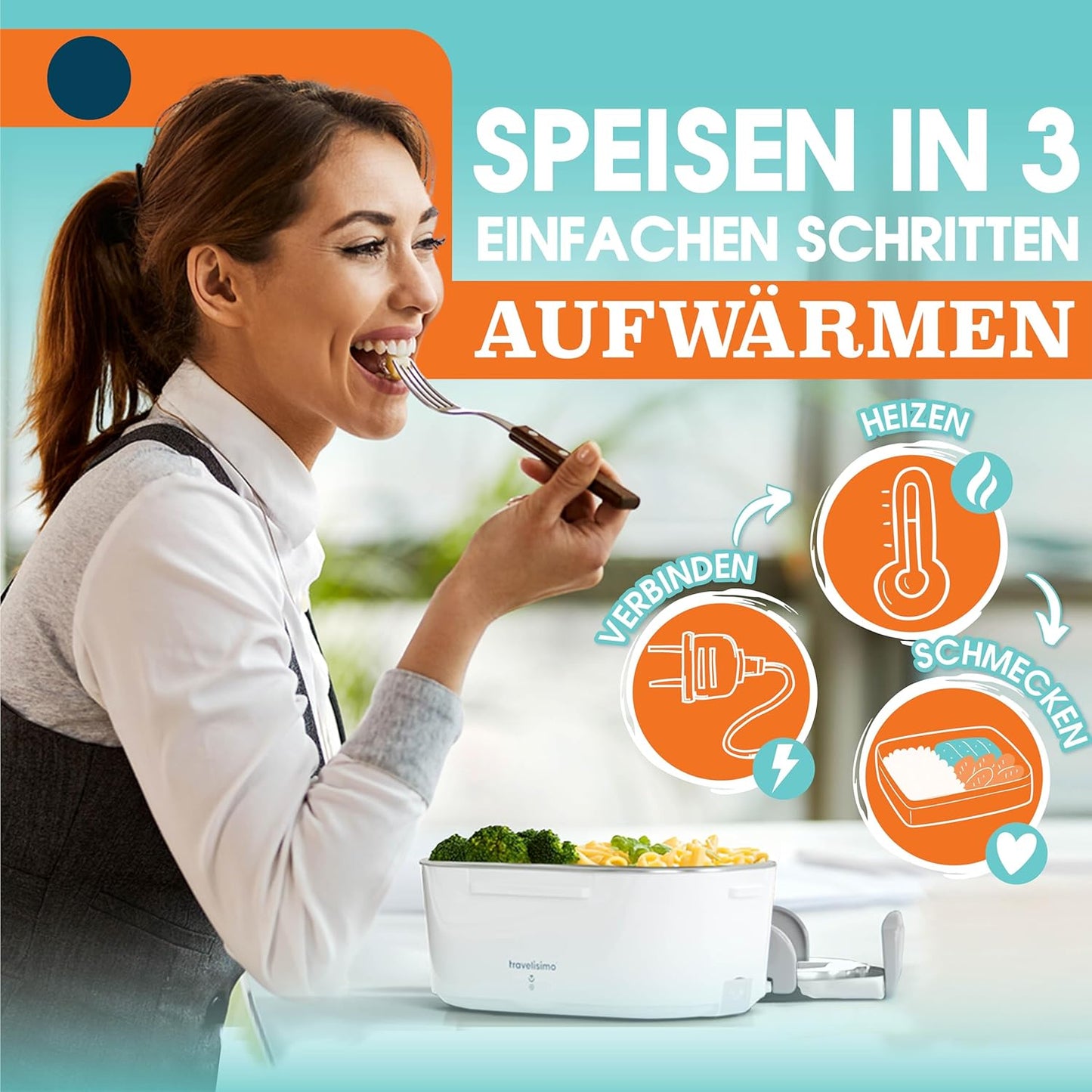 Elektrische Lunchbox, Grau