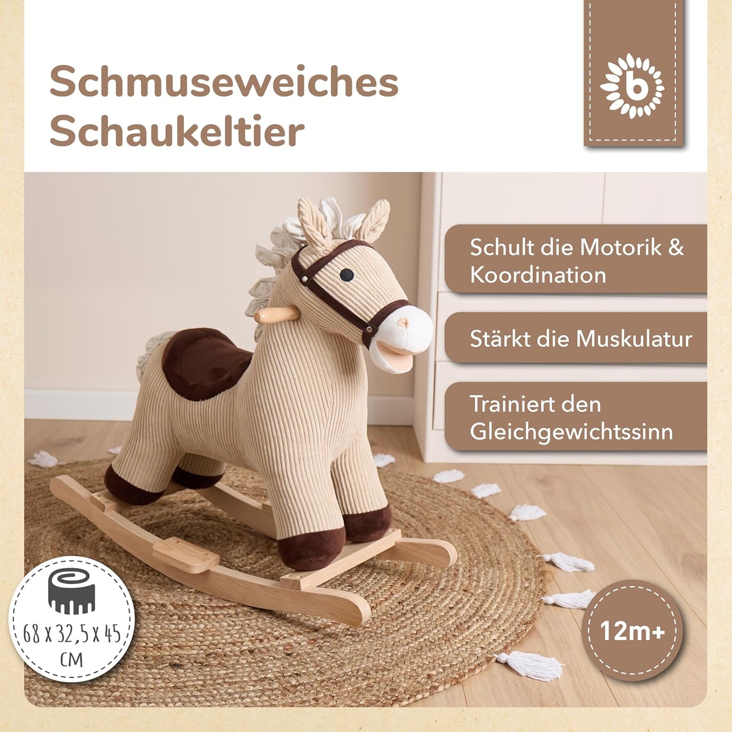 Schaukeltier Pferd Lucky, One Size - Standard Lucky