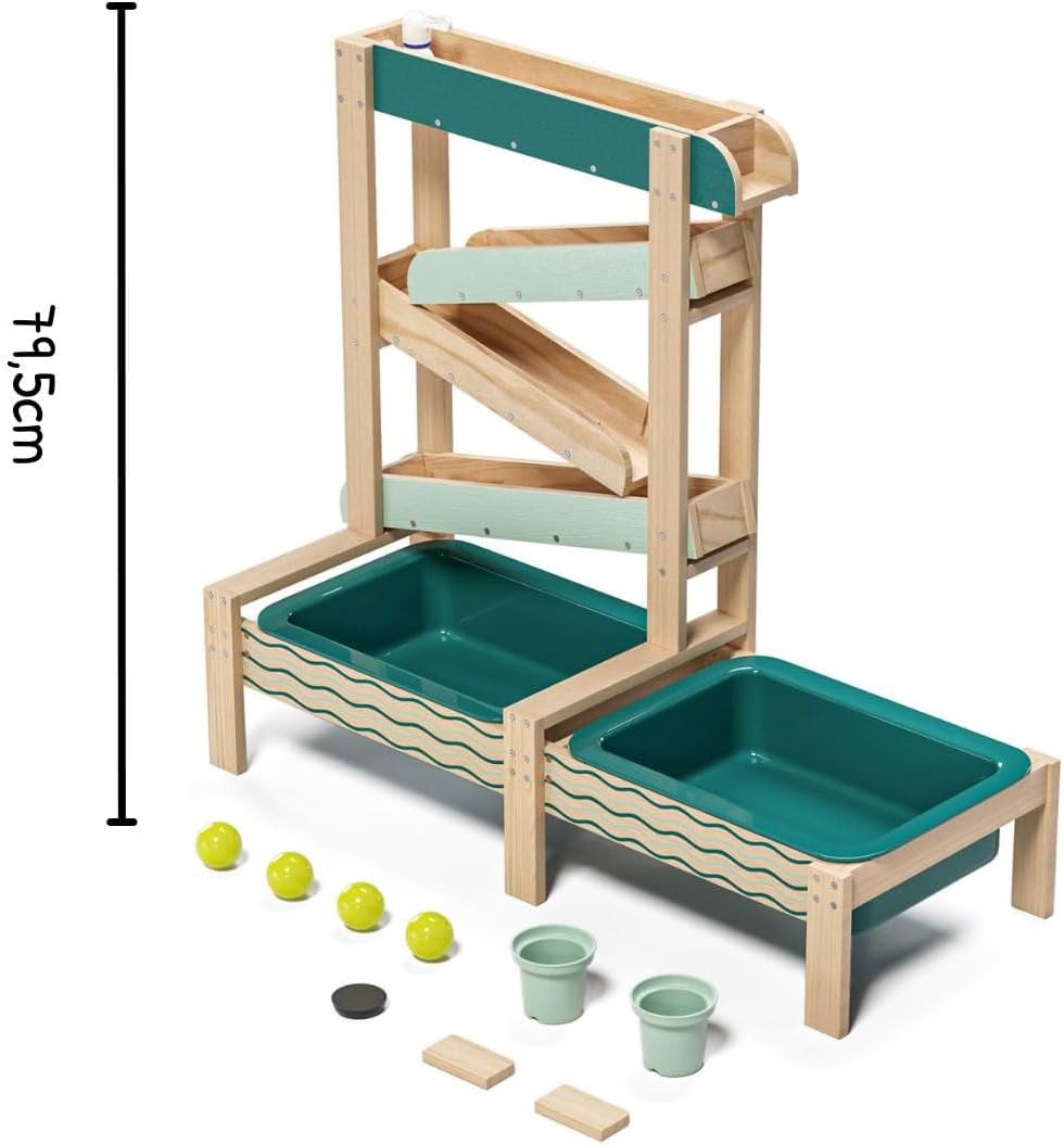 Wasserbahn mit 2-in-1 Spieltisch (3-teilig)