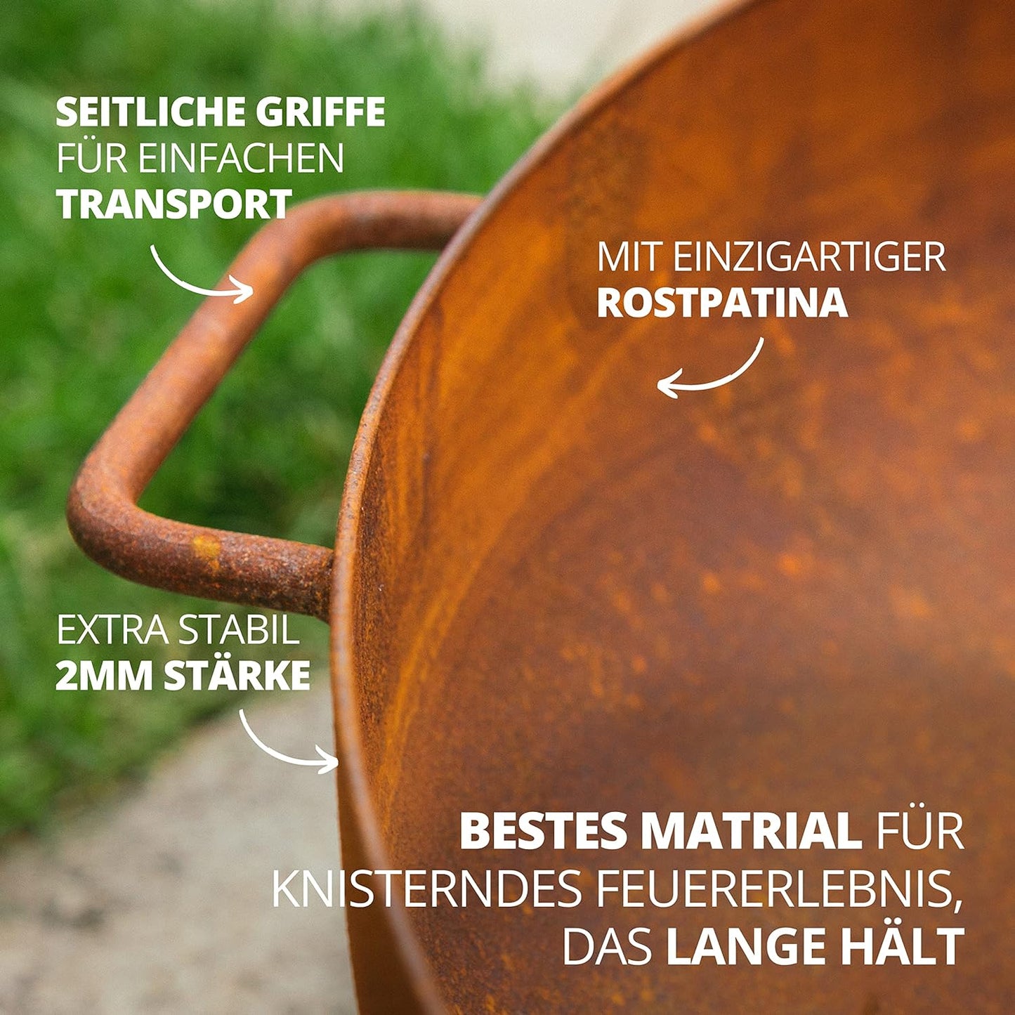 Feuerschale, 70 Feuerschale Rustikal