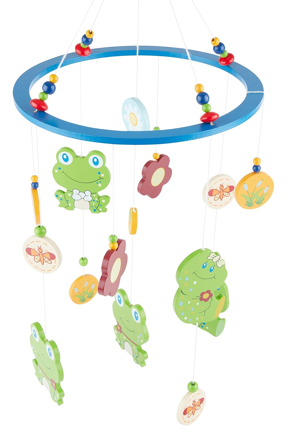 3D Baby Mobile Frosch Froggy aus Holz, Frösche