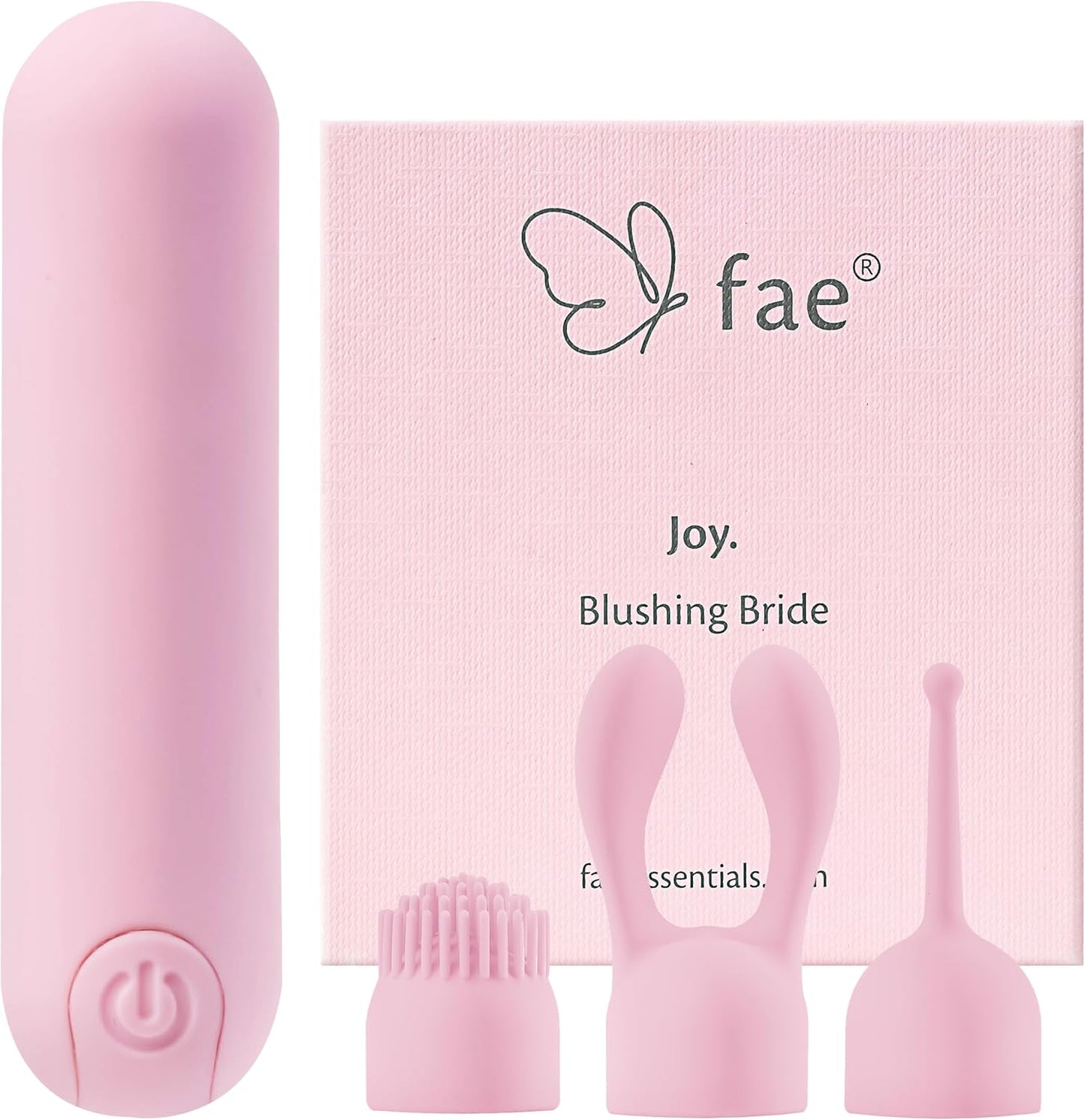 Mini-Vibrator mit 10 Modi & 3 Aufsätzen, Blushing Bride