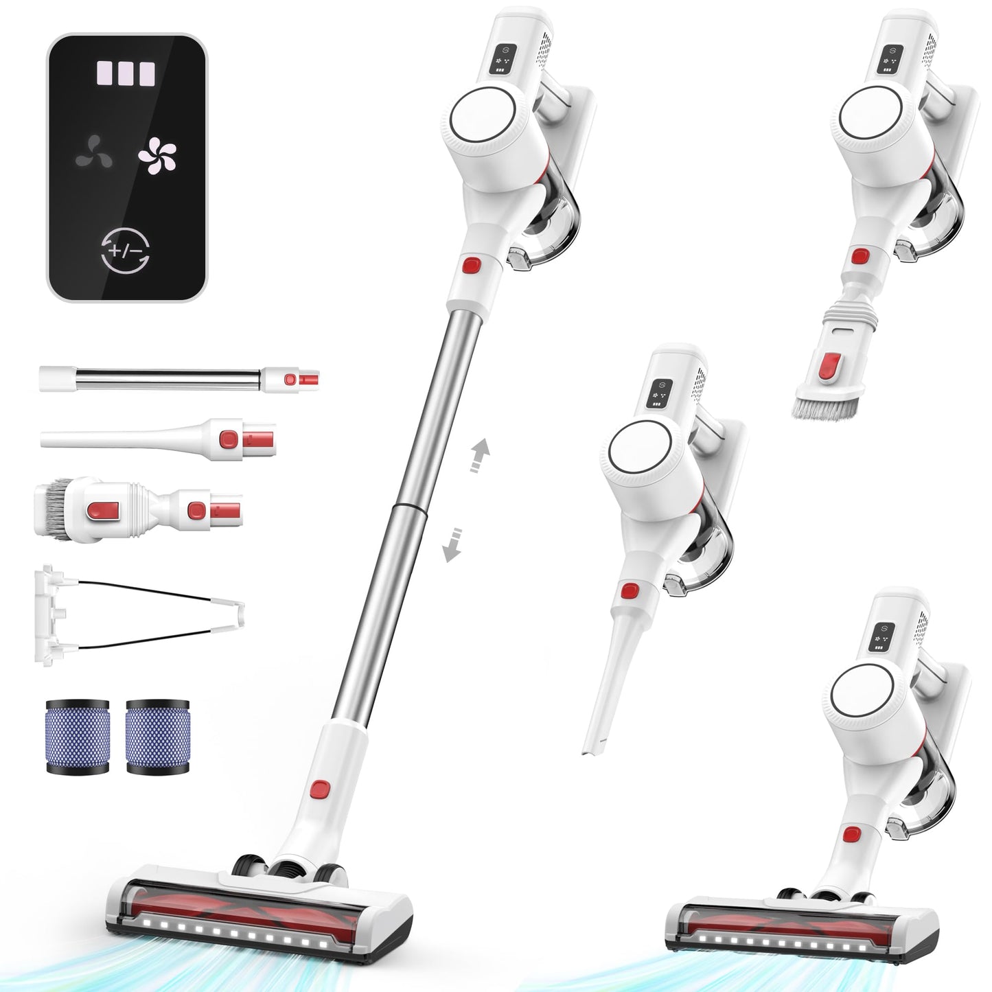 Akkustaubsauger P9-W mit LED-Display, S Vacuum Cleaner Set(S)