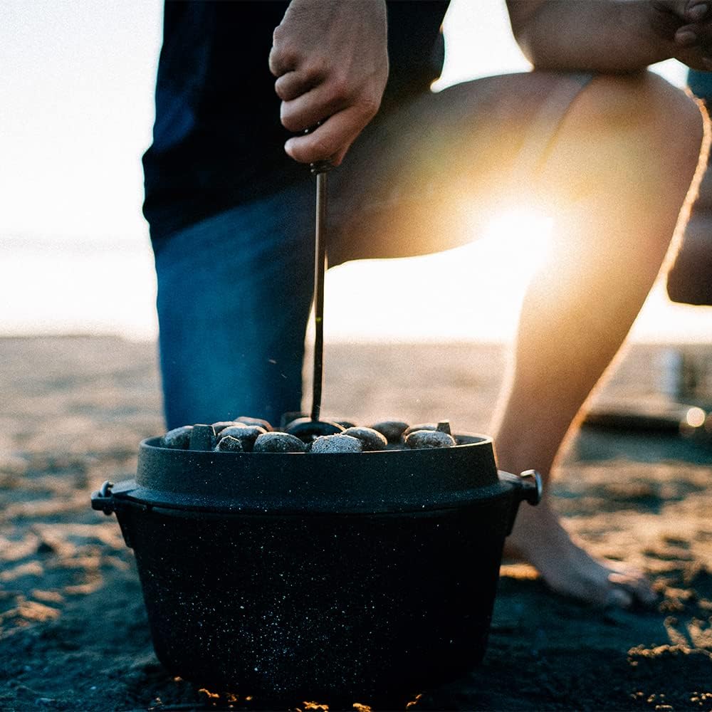 Dutch Oven Set mit Deckelheber und Standfüssen