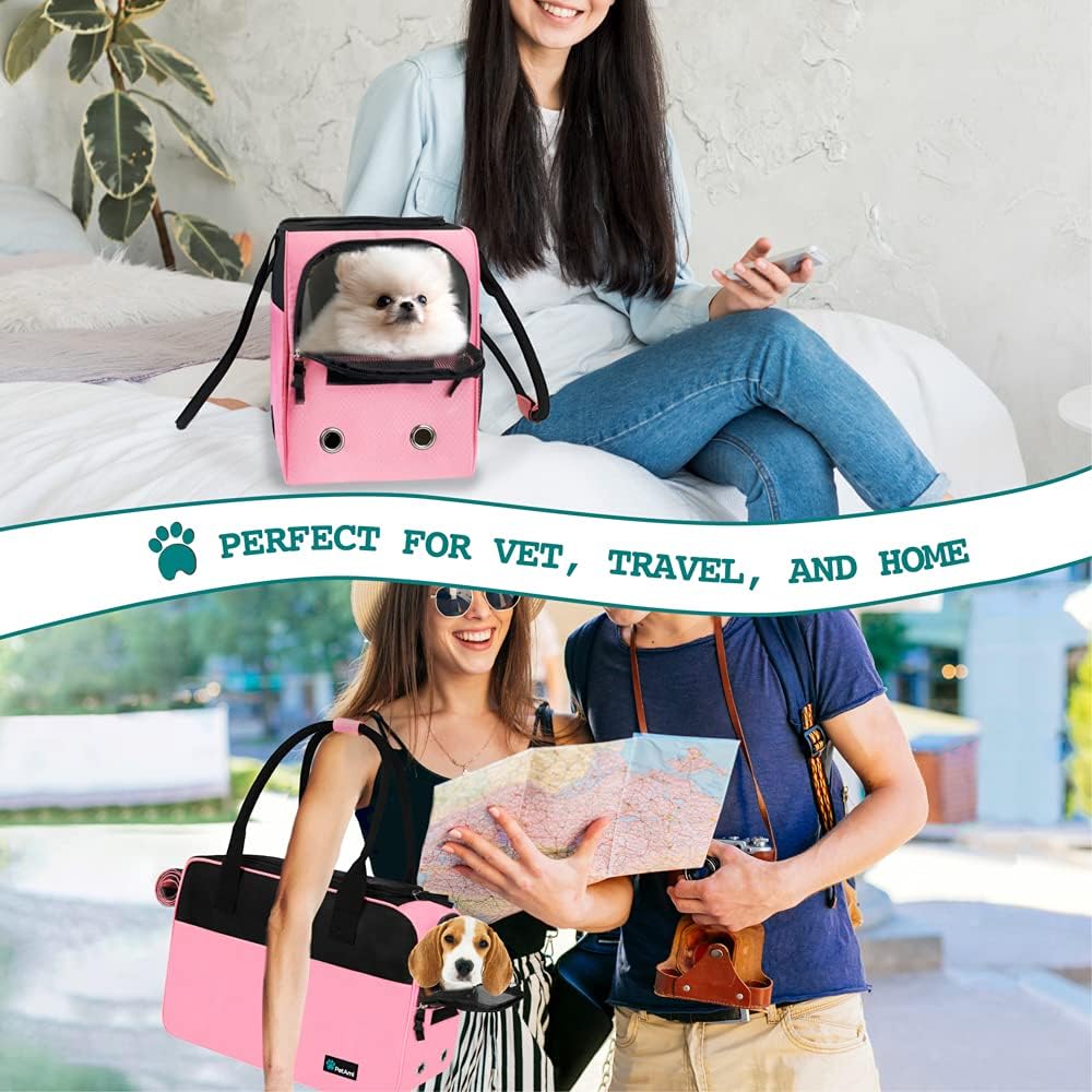 Transporttasche für Haustiere bis 5,4 kg, Pink, One Size (Pack of 1)