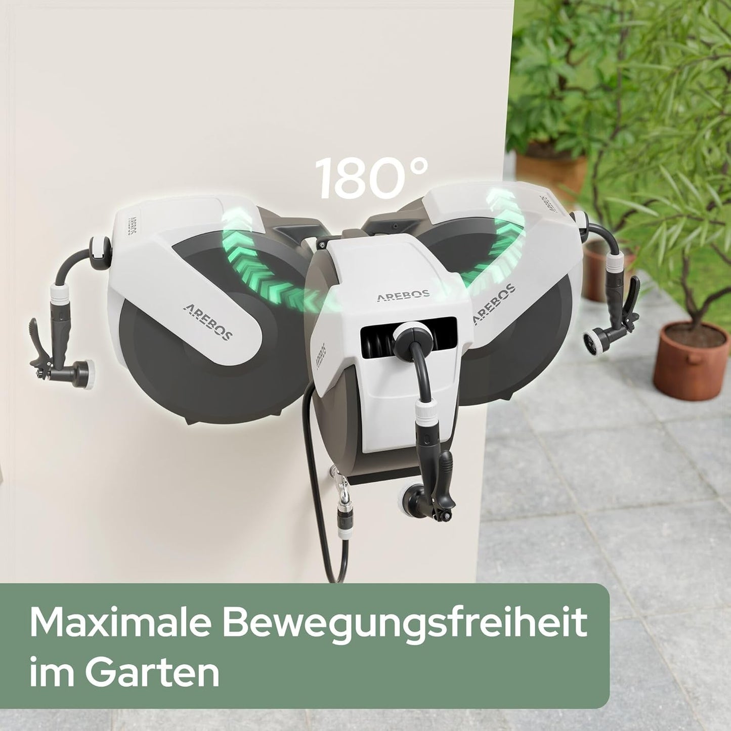 Gartenschlauchaufroller 35m