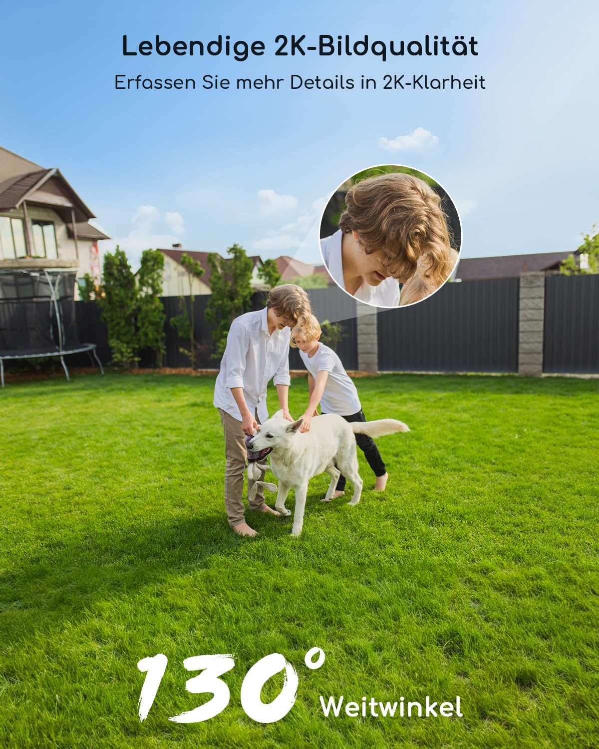 Überwachungskamera WLAN, Weiss
