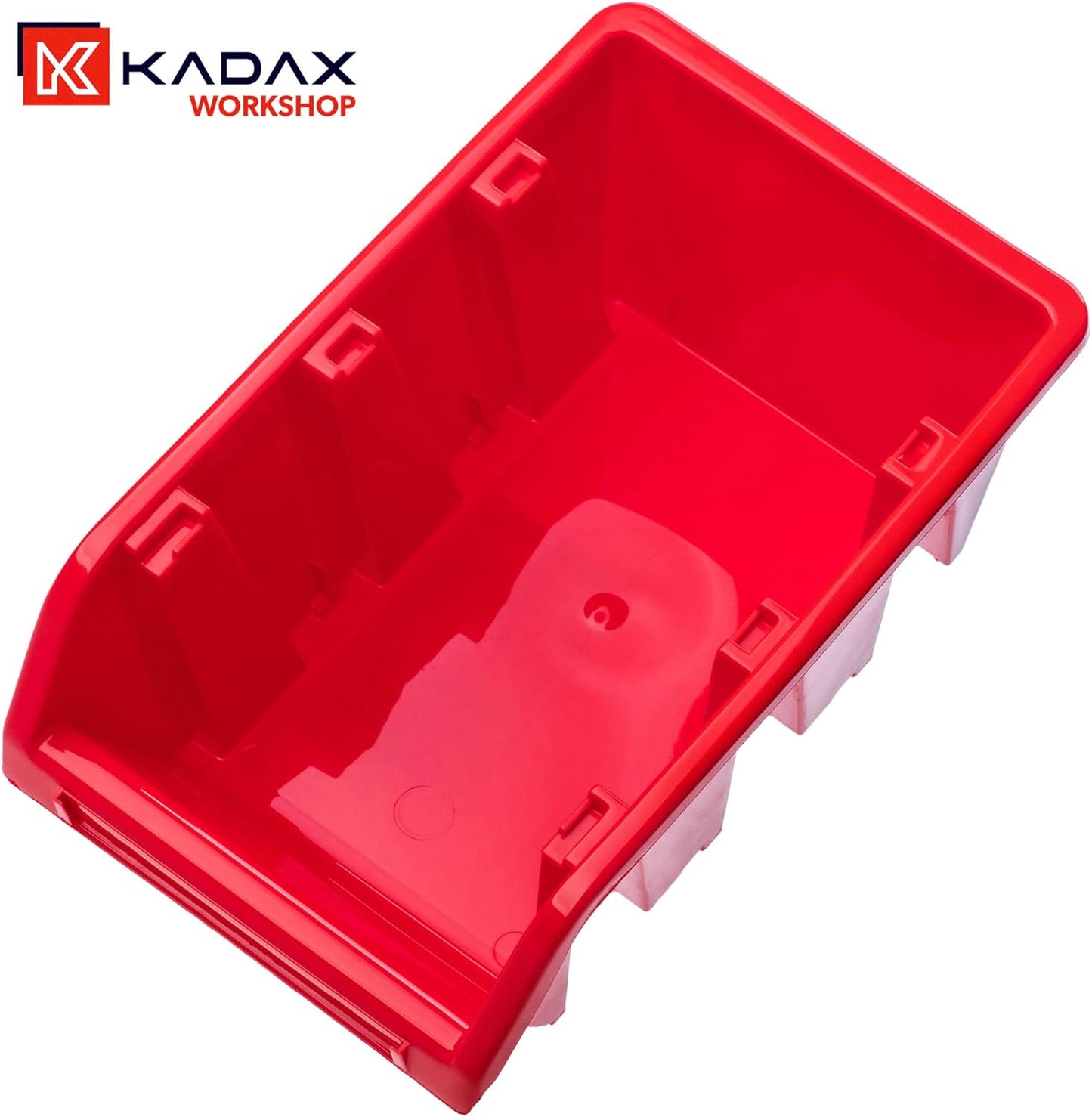 10-teiliges Stapelbox-Set für die Werkstatt, 390x240mm Rot 10 Stück