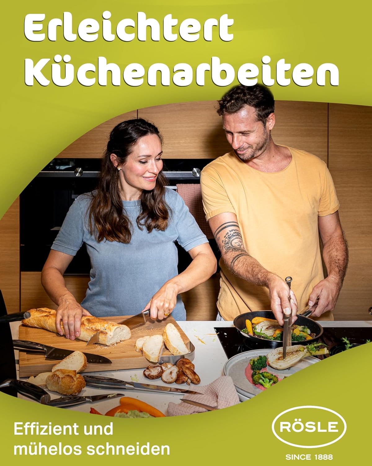Santokumesser mit Kullenschliff, Santokumesser