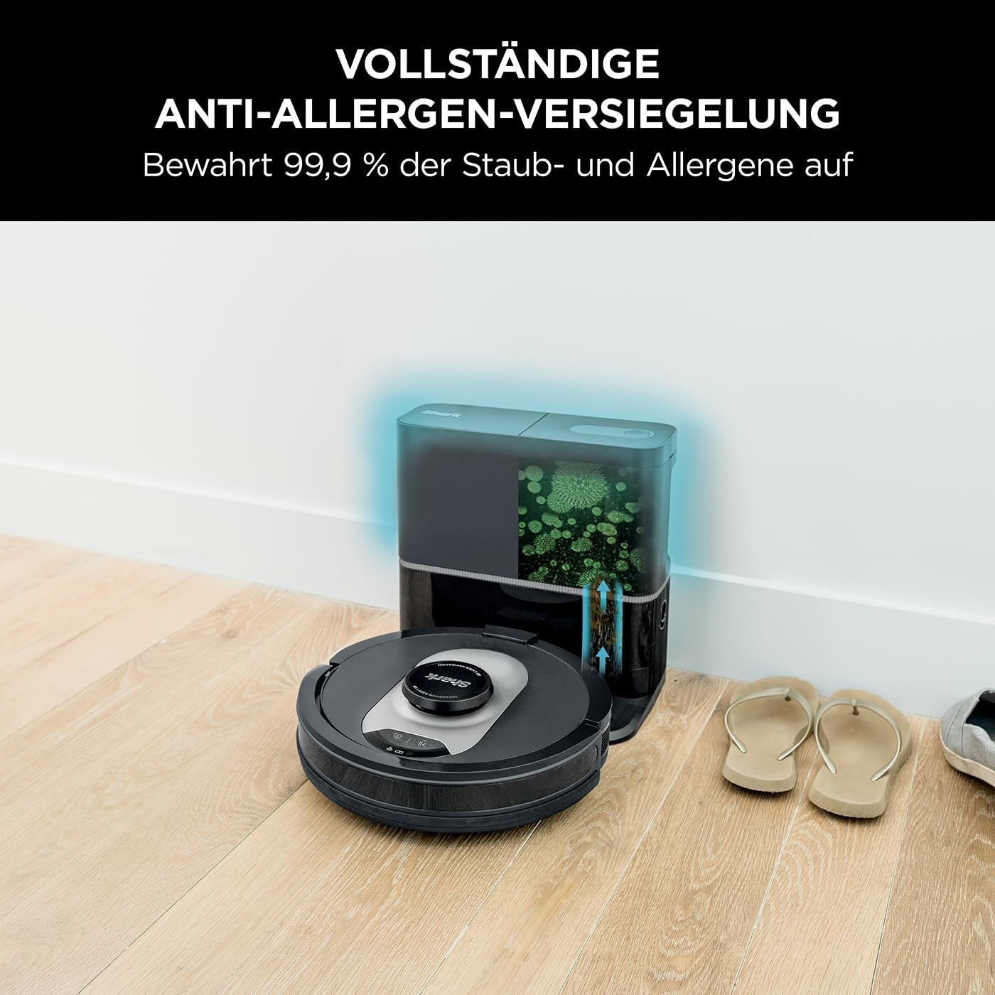 AI 360 Saugroboter mit Selbstentleerung, AI 360, Schwarz