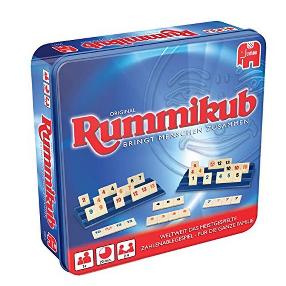 Original Rummikub in Metalldose, Brettspiel, Metal Tin