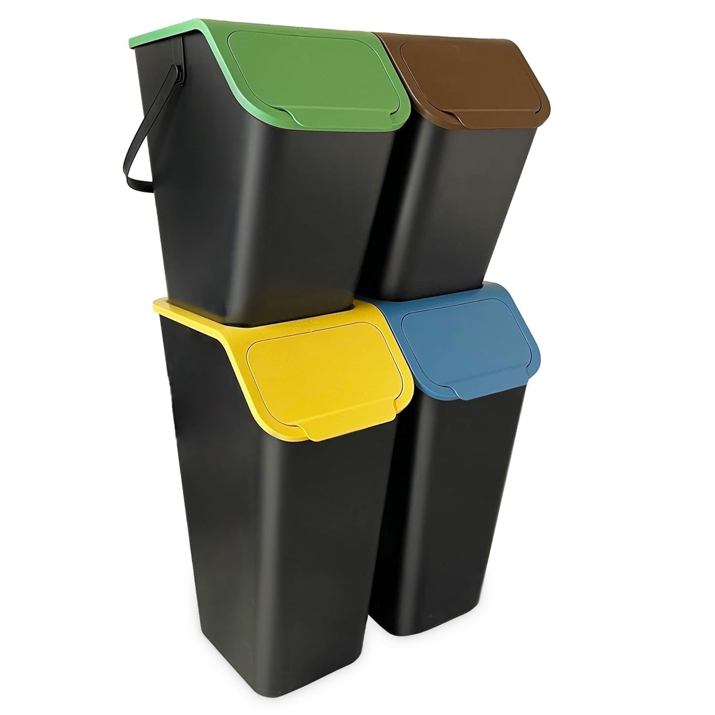 4-teiliges Küchenmülleimer-Set, 2 x 35L + 2 x 25L