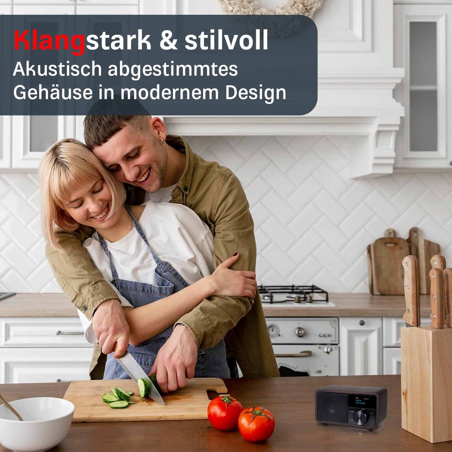 Digitalradio DAB+ 1 mini, Holz Dunkel|DAB+ 1 Mini