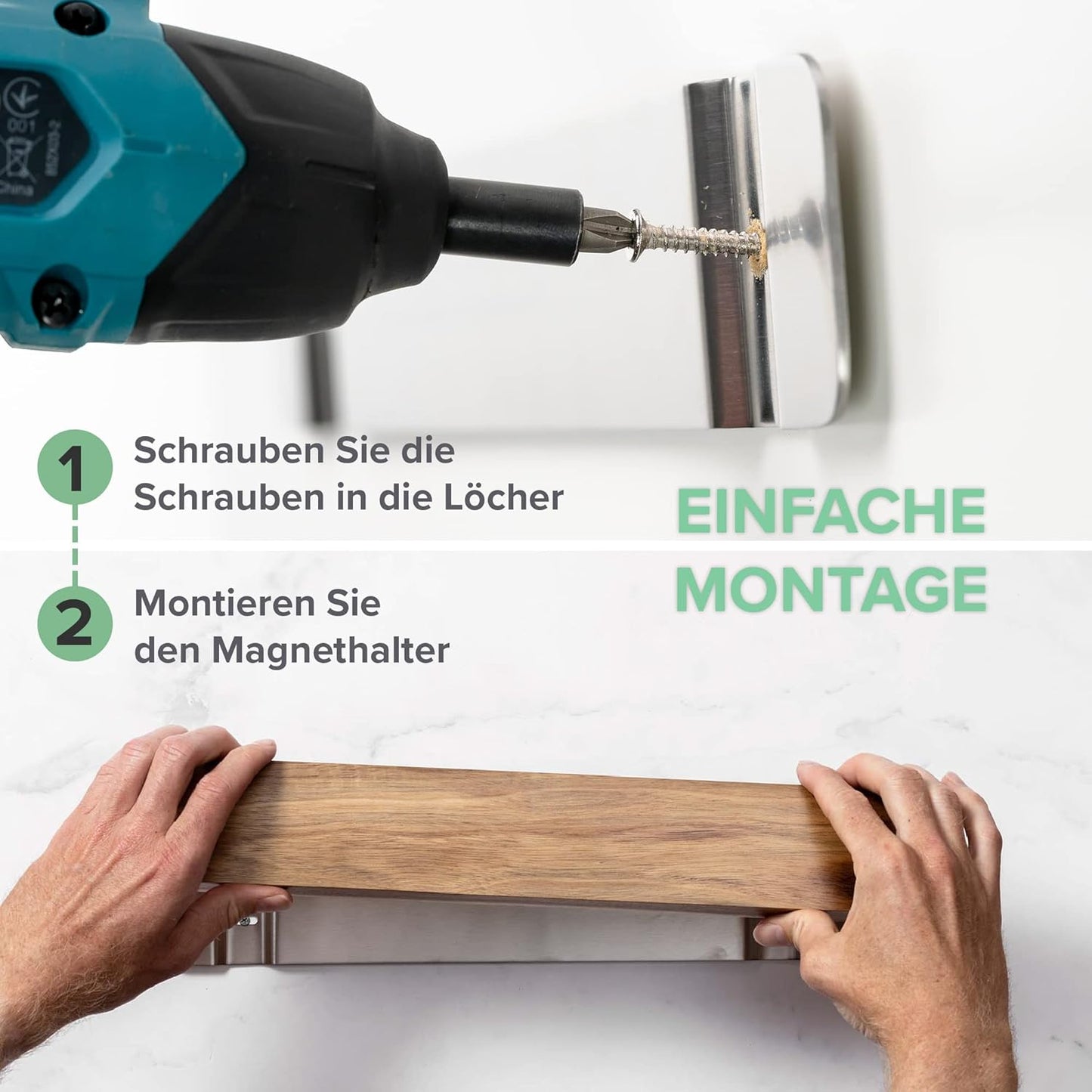 Messerhalterung, Akazienholz