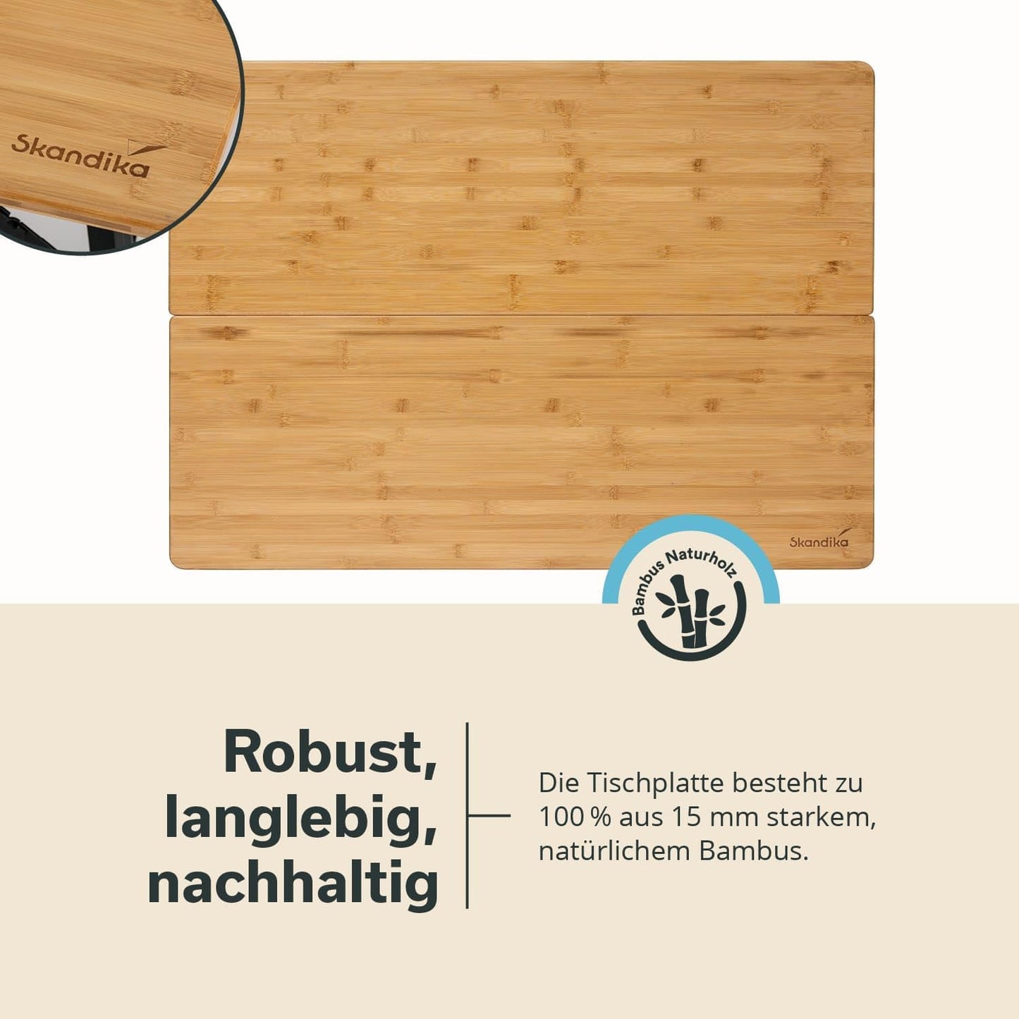 Höhenverstellbarer Campingtisch, 100 x 72 x 70 cm
