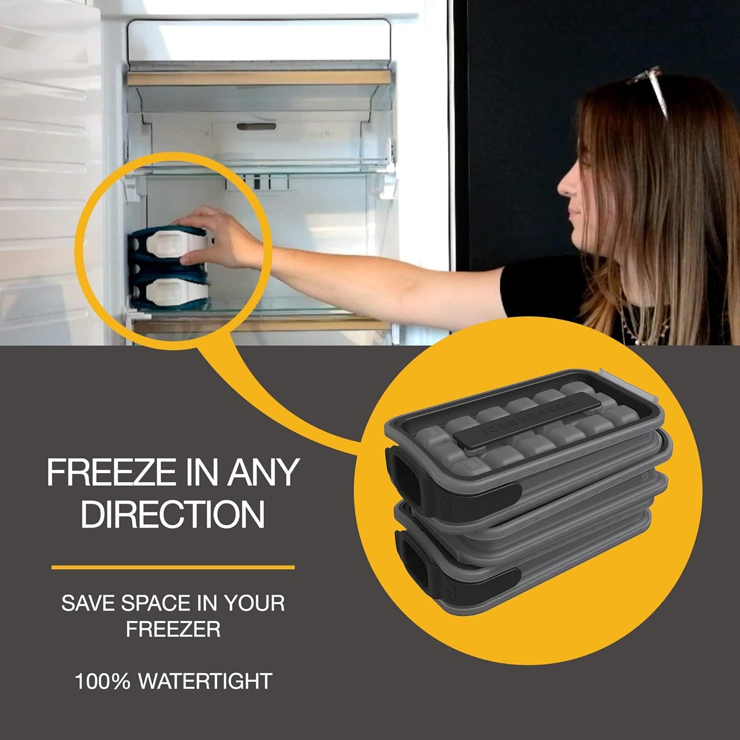 Eiswürfelform Pop 2.0 mit Deckel, Pop 2.0 Clear Black (Exclusive)