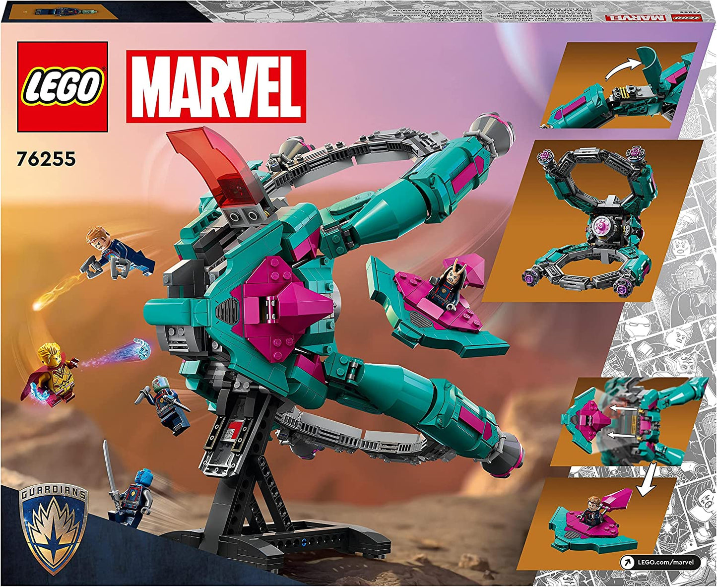 76255 Marvel Das neue Schiff der Guardians, Konstruktionsspielzeug, Single