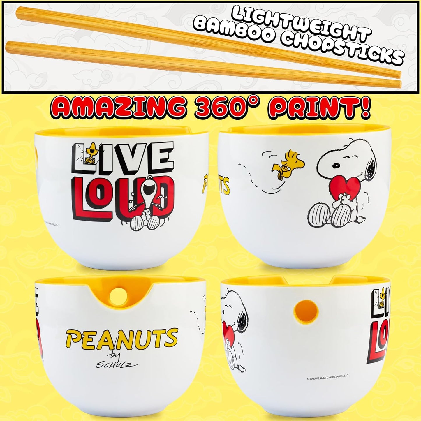 Ramen-Schüssel Set, Multi Peanuts Snoopy