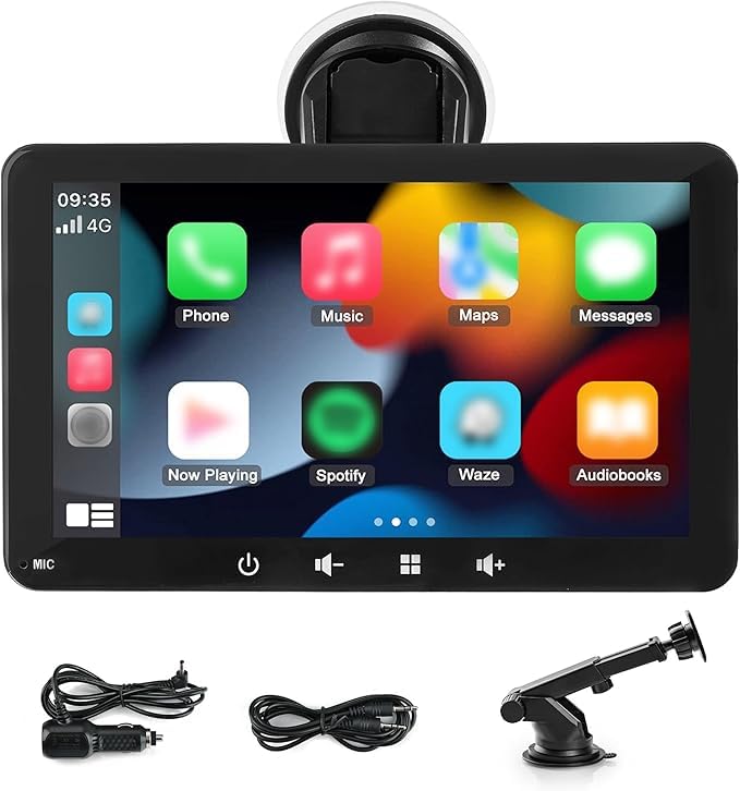 7-Zoll Auto-Bildschirm mit CarPlay und Android Auto