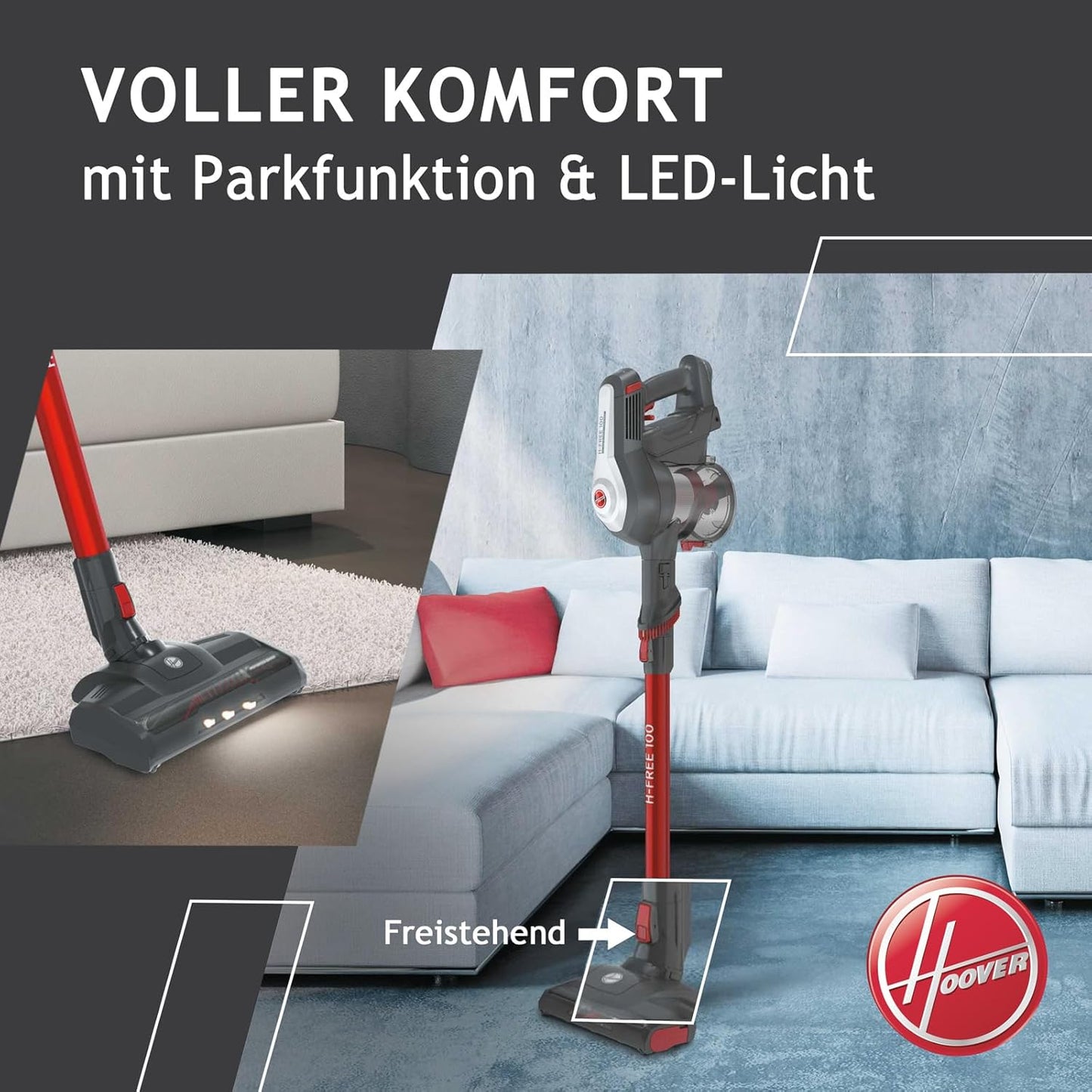 Akkustaubsauger H-Free 100 mit Turbo Boost, Pet