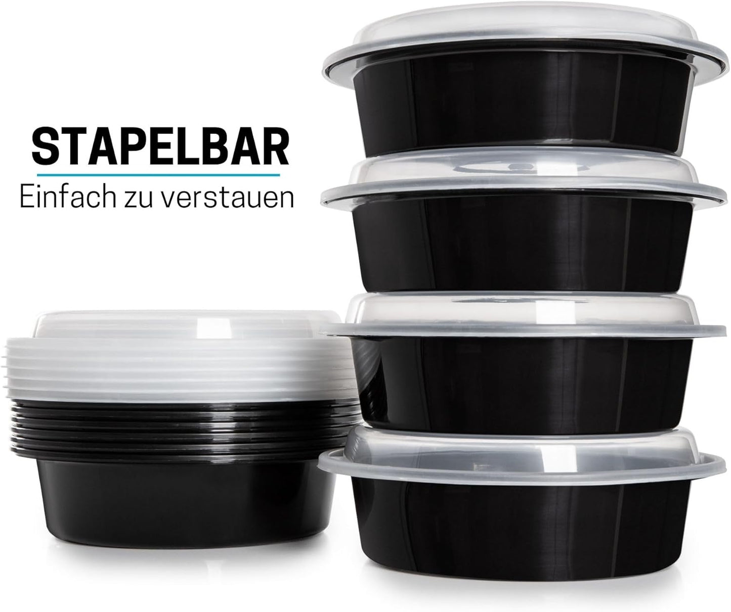 Runde Meal Prep Container (30 Stück), 30 pack