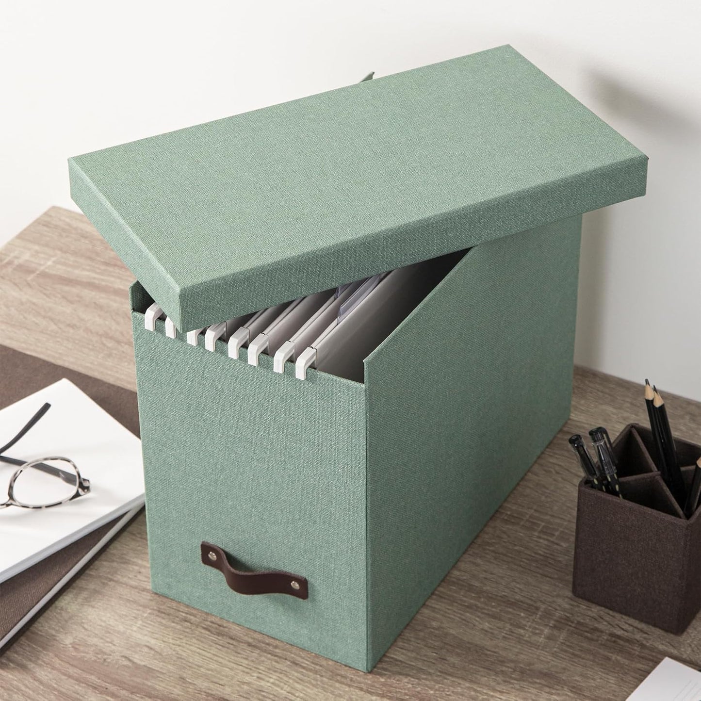 Hängeregisterbox für A4-Dokumente, Soft Teal C16 35 x 18.5 x 27 cm