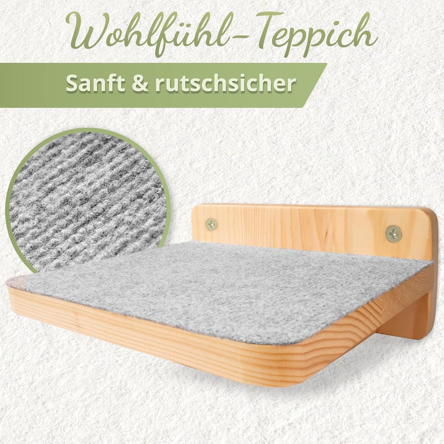 Wand Katzentreppe 3er-Set XL