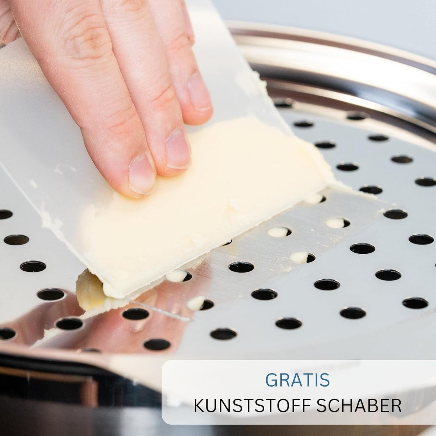 Spätzleblech mit Schaber, Spätzleblech
