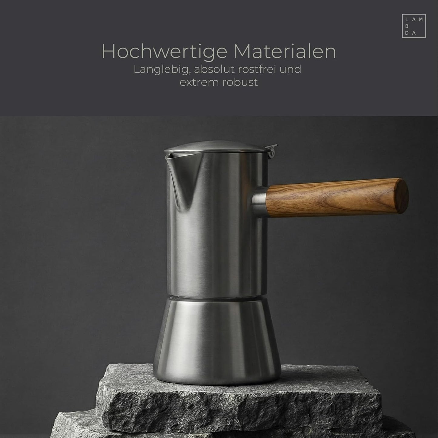 Espressokocher Induktion, 300ml - 5-6 Tassen