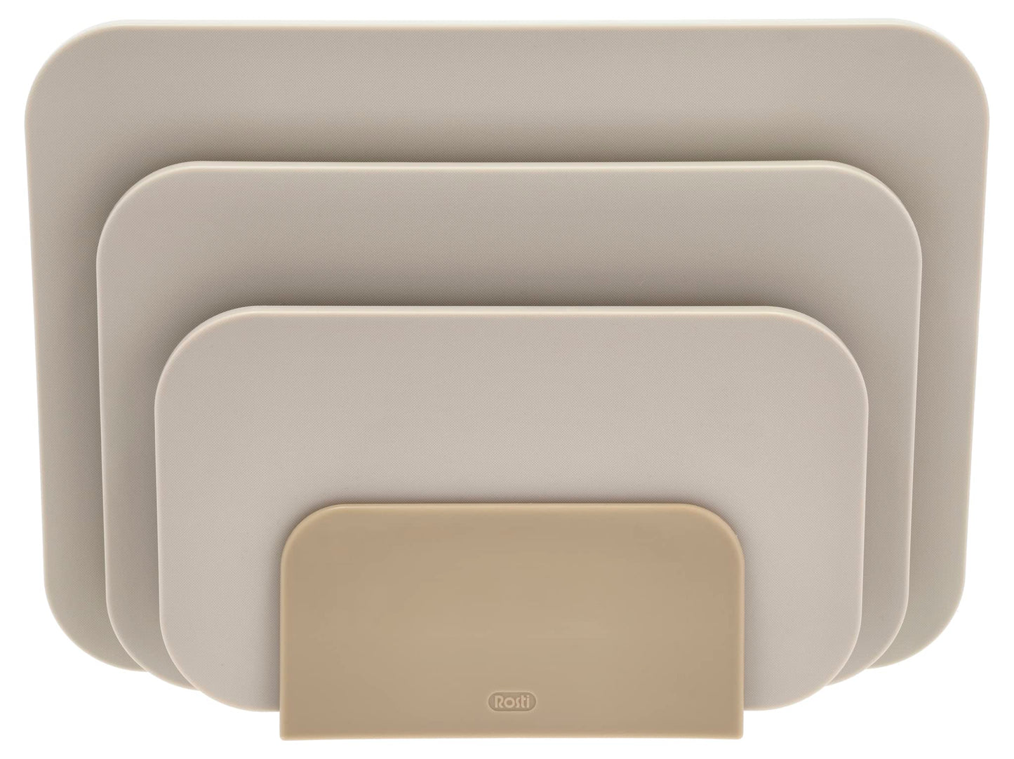 Choptima Schneidebrett-Set mit Halter (3-teilig), 35,5 x 7 x 26,5 cm Humus