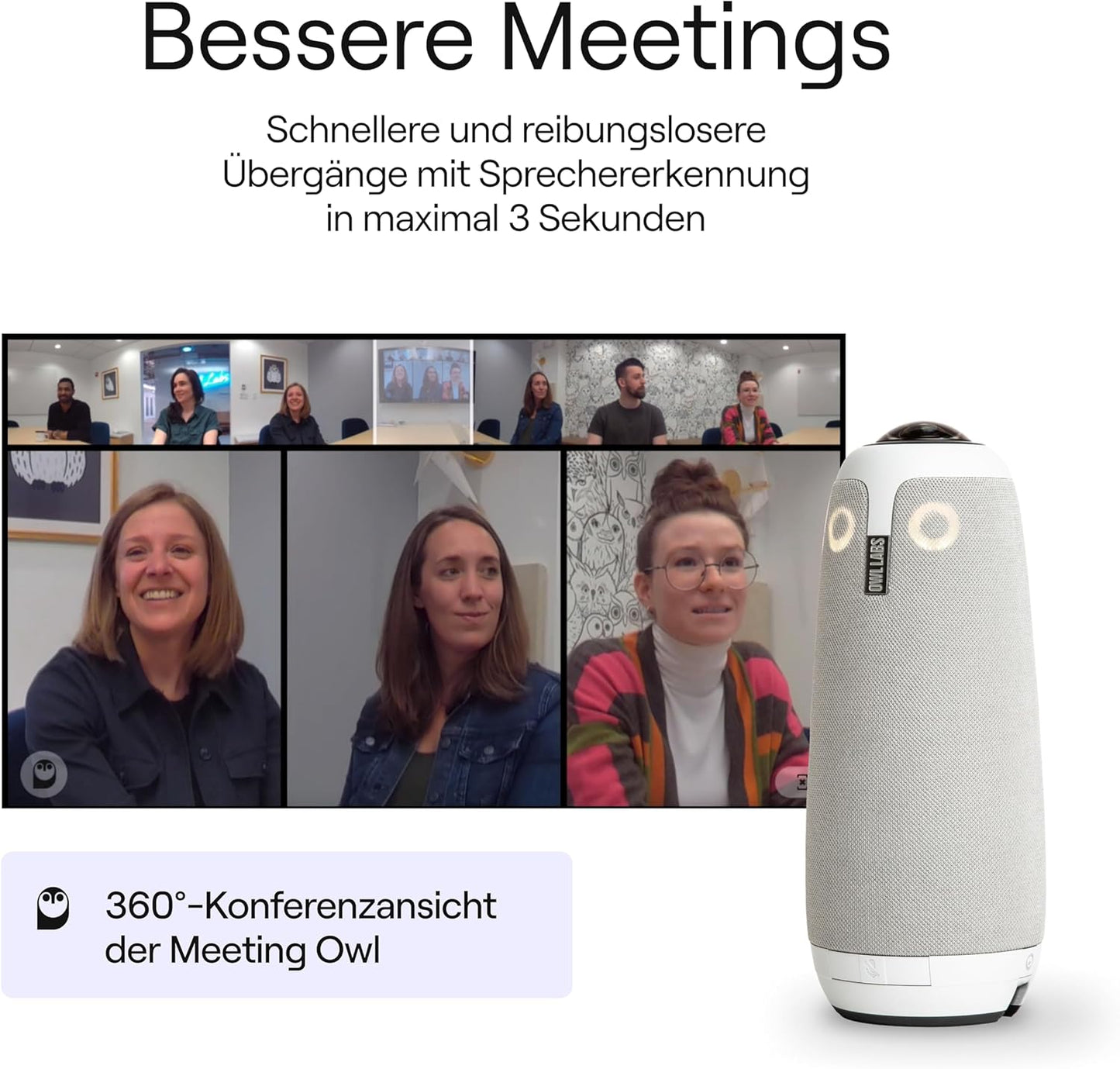 Meeting Owl 3 Videokonferenzkamera 360° HD, Meeting Owl 3 - Neu
