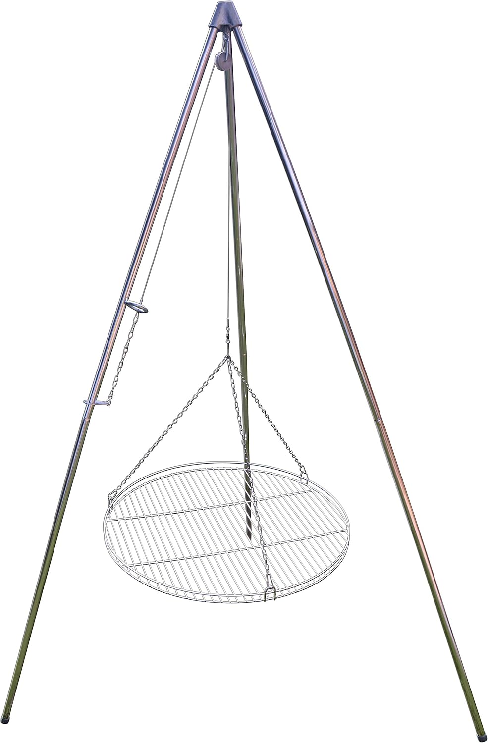 Dreibein Schwenkgrill mit Edelstahl-Rost (70 cm)