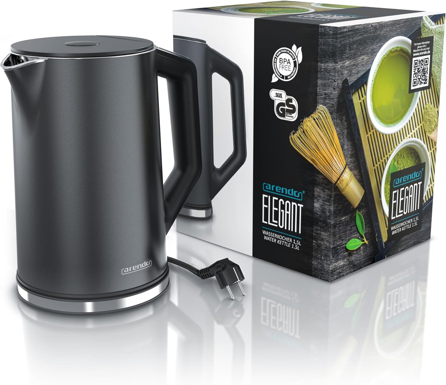 Wasserkocher Elegant mit Temperatureinstellung, G: Pearl Grey, 1.5 Liter